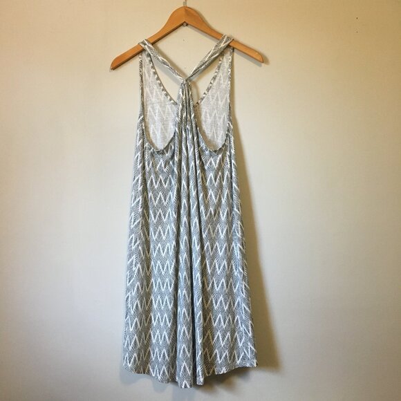 H&M Zigzag Cotton Modal Halter Neck Summer Dress - Picture 2 of 16
